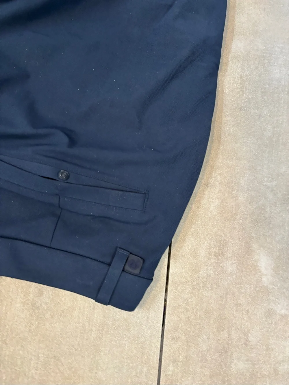 Lululemon mens Classic Navy Slim performance Pants 34 x 30 excellent condition
